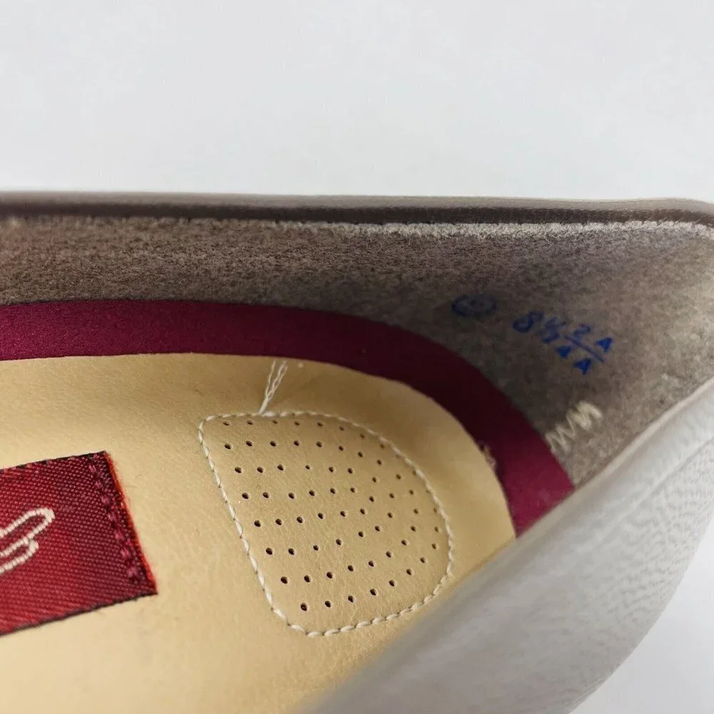 Easy Spirit Womens Size 8.5‎ 2A/4A NARROW Legend Leather Pump Mid Heels in Brown